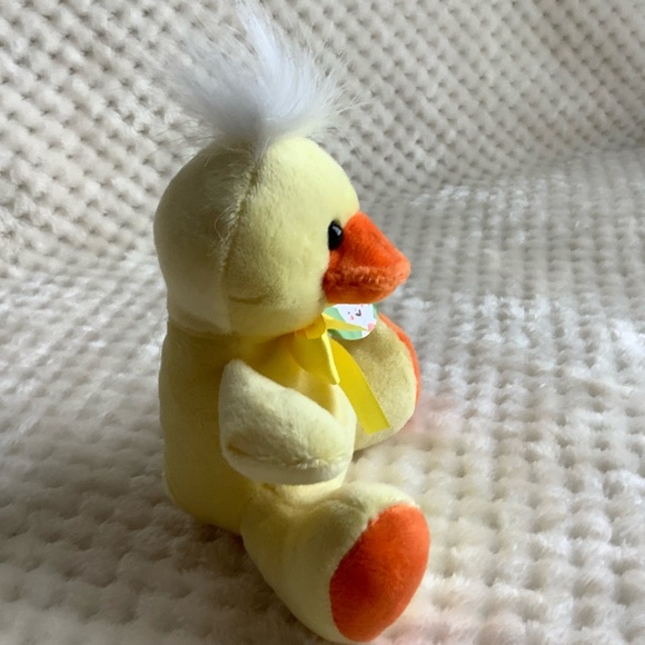 Cute Little Plush Yellow Duck Stuffed Animal Toy - Picture 2 of 7